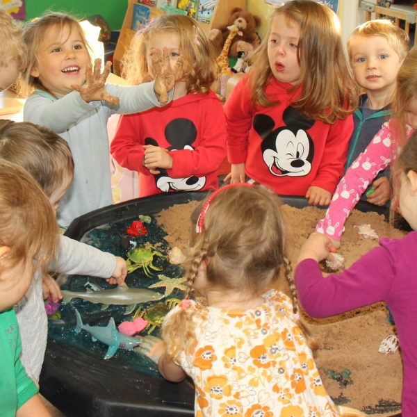 Messy play Little Explorers Nursery in Pakenham, Suffolk